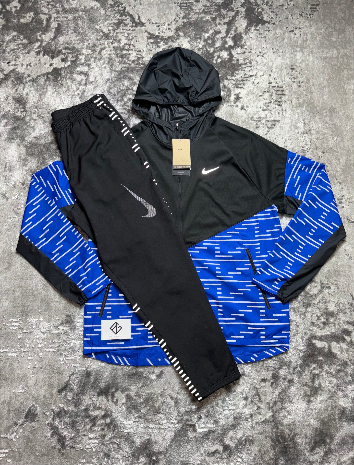 Nike Run Division Flash Tracksuit Set 'Blue/Black'